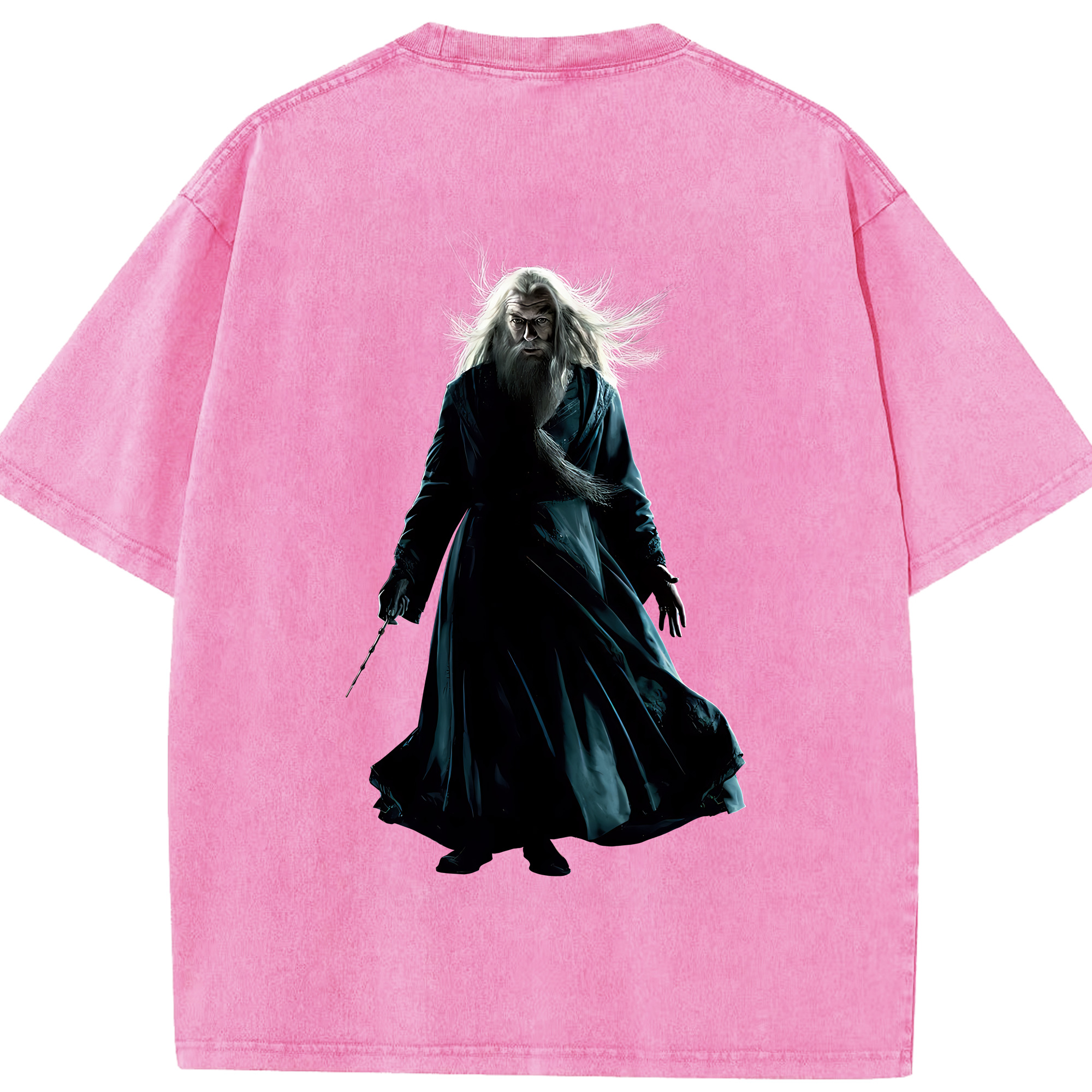 （画像用） Harry Potter ハリー・ポッターシリーズ 綿100% ヴィンテージ風 半袖Tシャツ（背面プリント）